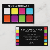 Vet Neon Oogschaduw Make-up Pallete MUA Visitekaartje (Voorkant / Achterkant)