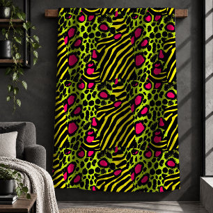 Vet Neonaal Roze Neonaal Groen Eclectische Tijgerp Sherpa Deken