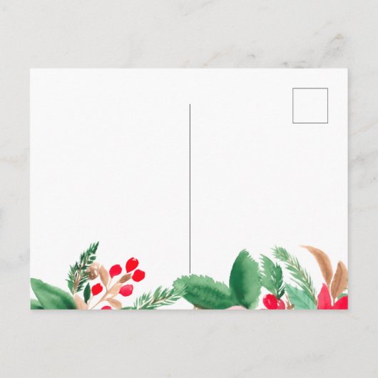 Vet nieuw adres Kerst bewegende aankondiging (Achterkant)