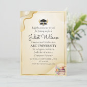 Vet Nieuw college afstuderen stijlvolle start Kaart (Staand voorkant)