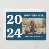 Vet Nieuwjaar foto Feestdagenkaart (Voorkant)