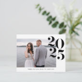 Vet nieuwjaar | Holiday-foto Briefkaart (Staand voorkant)