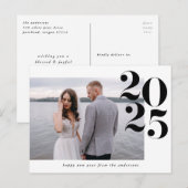 Vet nieuwjaar | Holiday-foto Briefkaart (Voorkant / Achterkant)