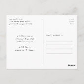 Vet nieuwjaar | Holiday-foto Briefkaart (Achterkant)