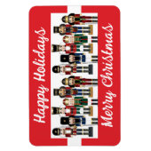 Vet Notenkrakers Custom Tekst Kerstmis Frig Magneet (Verticaal)