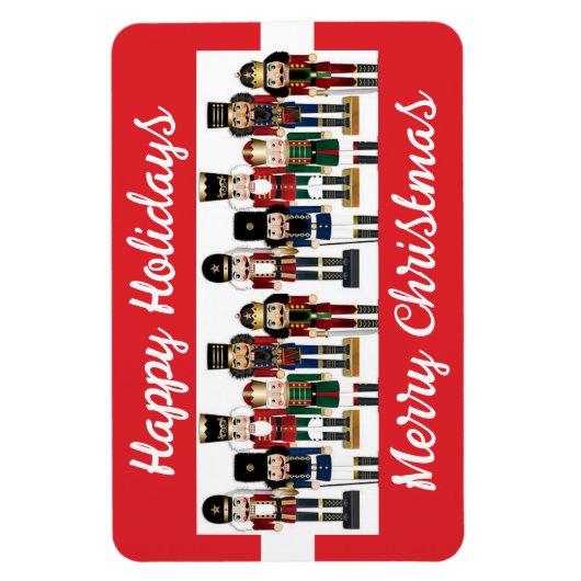 Vet Notenkrakers Custom Tekst Kerstmis Frig Magneet (Verticaal)