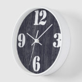 Vet nummer gezicht op rustiek hout (Hoek)