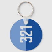 Vet nummerontwerp. sleutelhanger (Voorkant)