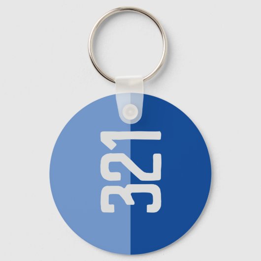 Vet nummerontwerp. sleutelhanger (Voorkant)