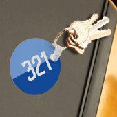 Vet nummerontwerp. sleutelhanger