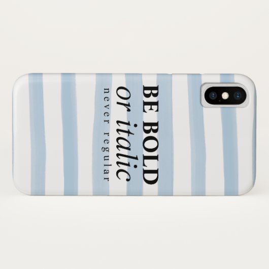 Vet of cursief zijn, nooit regelmatig Case-Mate iPhone case (Achterkant (horizontaal))