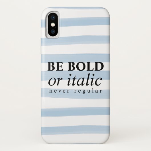 Vet of cursief zijn, nooit regelmatig Case-Mate iPhone case (Achterkant)