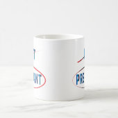 Vet of zwanger, zwangerschap onthullen koffiemok (Center)