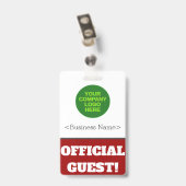 Vet "OFFICIËLE GASTE"! Badge (Back with Clip)
