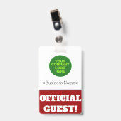 Vet "OFFICIËLE GASTE"! Badge (Front with Clip)