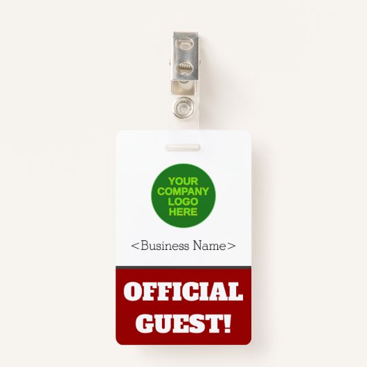 Vet "OFFICIËLE GASTE"! Badge (Voorkant met clip)