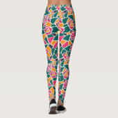 Vet Omlijnd Roos Liefde Leggings (Achterkant)