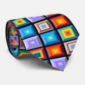 Vet ongebruikelijk hedendaags Abstract geometrisch Stropdas (Opgerold)