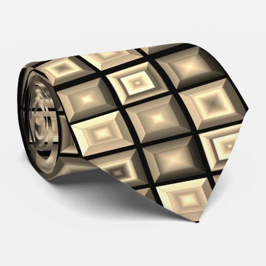 Vet ongebruikelijk hedendaags Abstract geometrisch Stropdas (Opgerold)