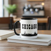 Vet ontwerp met iconische skyline van Chicago City Mok