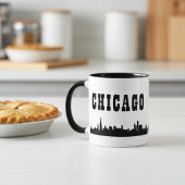 Vet ontwerp met iconische skyline van Chicago City Mok