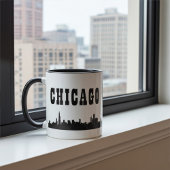 Vet ontwerp met iconische skyline van Chicago City Mok