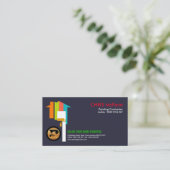 Vet opvallend Energetisch Multicolored Home Painte Visitekaartje (Staand voorkant)