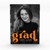 Vet Oranje Afstuderen voor typografie Fotoblokken (Voorkant)