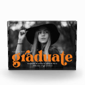 Vet Oranje Afstuderen voor typografie Fotoblokken (Voorkant)