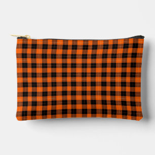 Vet Oranje en Zwart Buffalo Plaid Etui