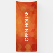 Vet Oranje geometrisch patroon Spandoek (Verticaal)