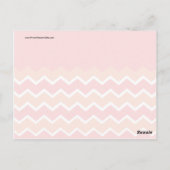 Vet, Oranje rood Chevron Zigzag Pattern Briefkaart (Achterkant)
