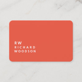 Vet Oranje Rood met    EntrepreneurName Initialen Visitekaartje