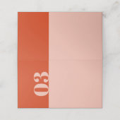 Vet Oranje  roze huwelijk Plaatskaartje (Buitenkant ongevouwen)