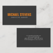 Vet Oranje stijlvol, modern professioneel Visitekaartje (Voorkant / Achterkant)