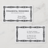 Vet ornamental Border Visitekaartje (Voorkant / Achterkant)
