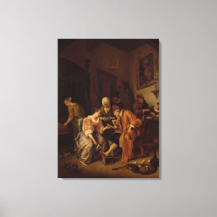 Vet oud Man Canvas Afdruk