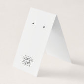 Vet over oorkaartje met Logo onderaan Visitekaartje (Voorkant)