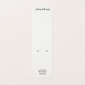 Vet over oorkaartje met Logo onderaan Visitekaartje (Buitenkant ongevouwen)