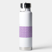 Vet Paars Clematis Vloer, speciaal gepersonaliseer Waterfles (Rechts)