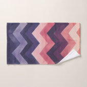 Vet paars en roze Chevron Bad Handdoek (Handdoek)