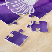 Vet Paars en Violet Wilde Vloer Kunst Legpuzzel (Zijkant)