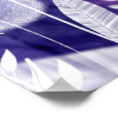 Vet Paars en Violet Wilde Vloer Kunst Poster (Hoek)