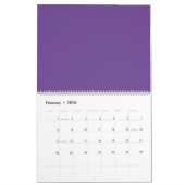 Vet Paars, grijs Paars, lavender Paars, Kalender (Feb 2026)
