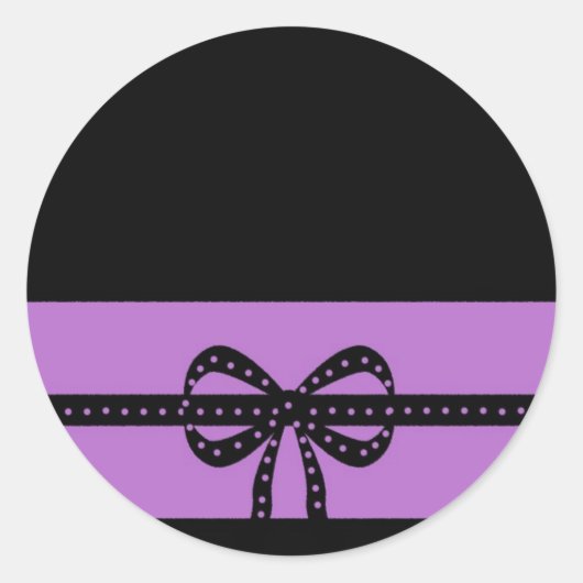 vet paars ronde sticker (Voorkant)