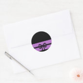 vet paars ronde sticker (Envelop)