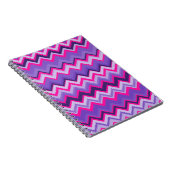 Vet Paars Roze Tribal Chevron Zig Zags Notitieboek (Rechterzijde)