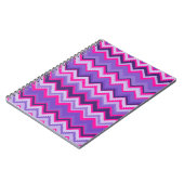 Vet Paars Roze Tribal Chevron Zig Zags Notitieboek (Linkerzijde)