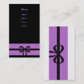 vet paars visitekaartje (Voorkant / Achterkant)