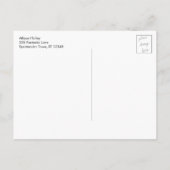 Vet Paarse Abstracte alcoholinkt... Briefkaart (Achterkant)